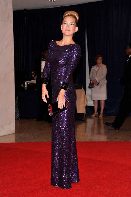Kate Hudson In a long dress at 2012 White House Correspondents' Association Dinner